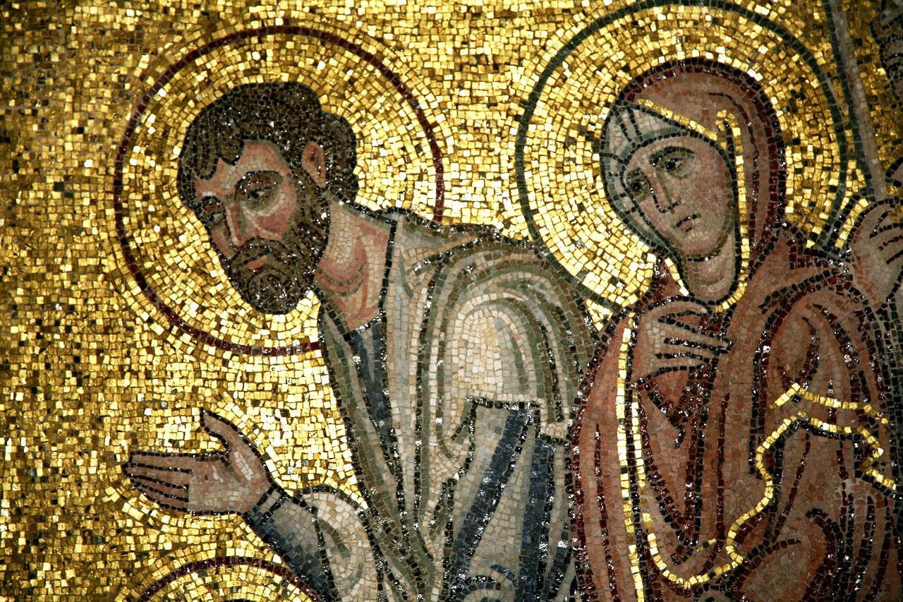 <b>Мозаика храма Успения в Дафни, пригород Афин (1100 г.)</b>