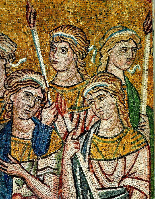 <b>Мозаика храма Успения в Дафни, пригород Афин (1100 г.)</b>