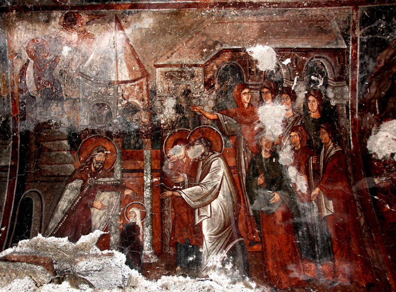 <b>Пещерная церковь Архангела Михаила в селе Радожда, Македония (роспись 13
в.)</b>