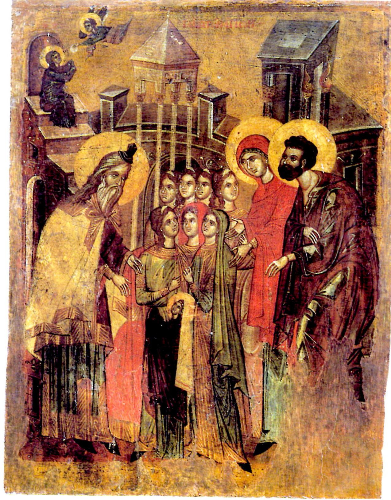 <b>Икона на деревянной доске в Галерее икон в
Охриде (16 в. ?)</b>