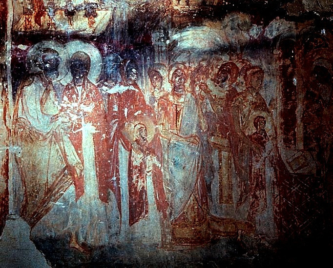 <b>Фреска собора Рождества Богородицы Снетогорского монастыря под Псковом (1313 г.)</b>