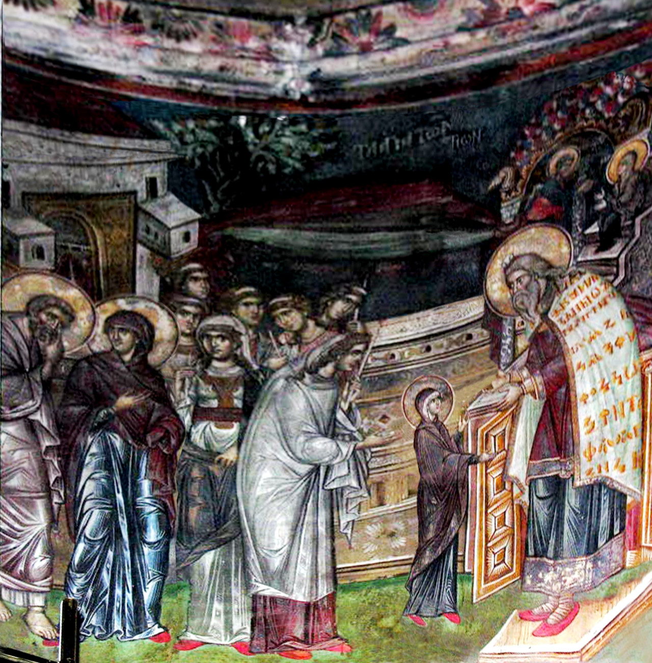 <b>Фреска из афонского монастыре Ватопед (роспись 14 в.).</b>