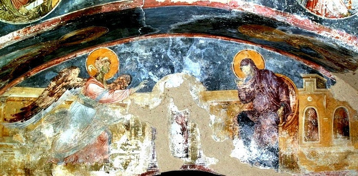 <b>Фреска из </b><b>церкви Иоакима и Анны («Кралевой») в сербском монастыре Студеница</b>