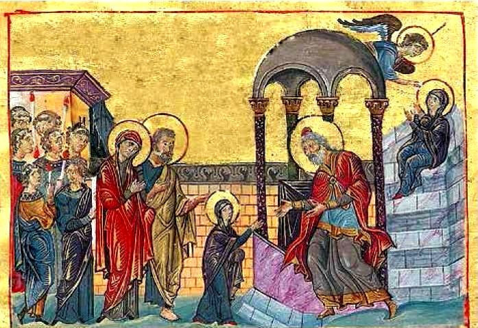 <b>Миниатюра 11 в. в Менологии (Месяцеслове) Василия II</b>