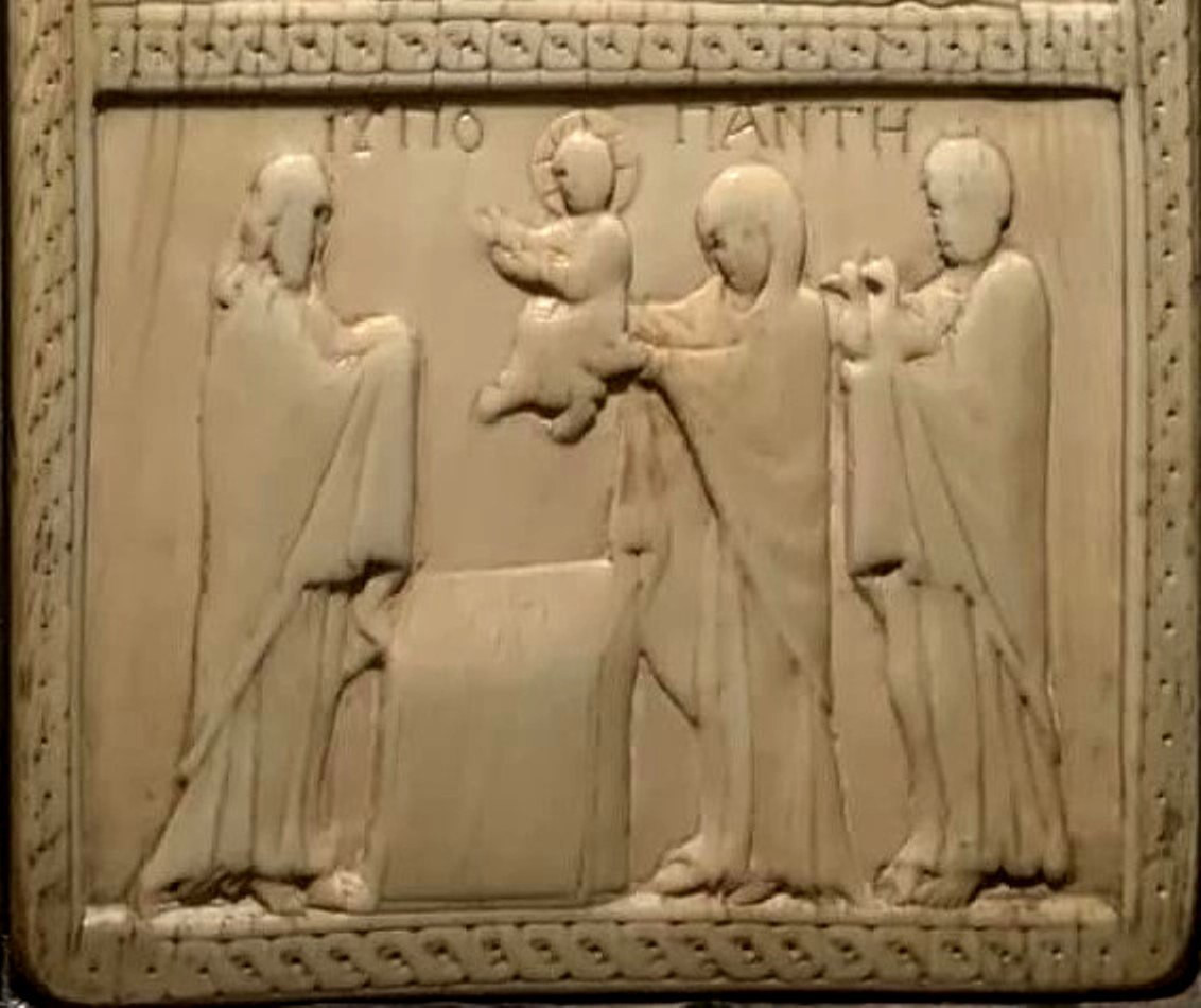 <b>Костяной диптих с двенадцатью праздниками, Х век. Музей Миланского собора.</b>