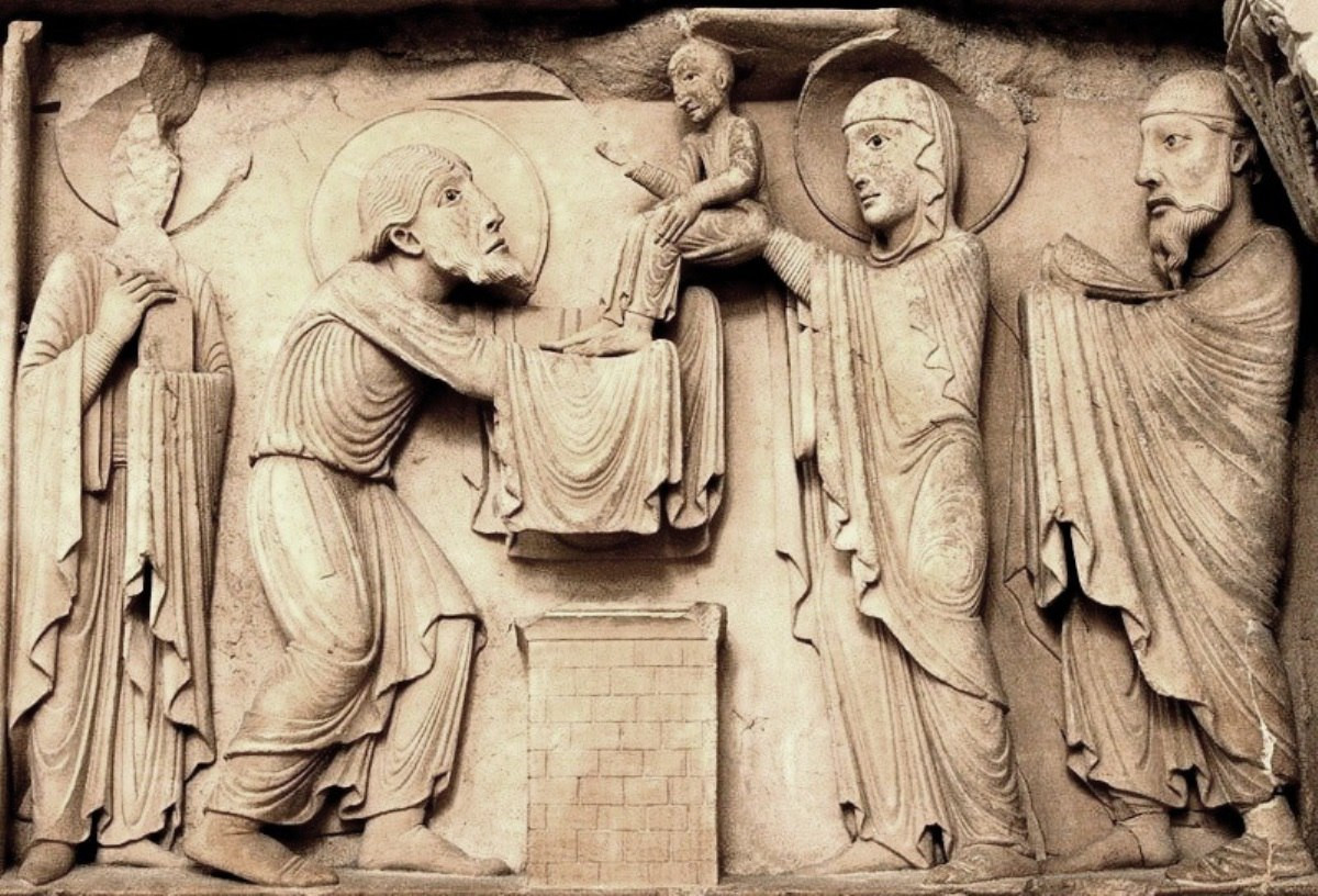 <b>«Сретение», 12 в. Храм в Ла-Шарите-сюр-Луар (Бургундия, Франция).</b>