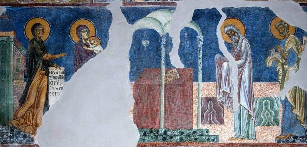 <b>Македония,
церковь св. Пантелеймона в Нерези, роспись 12 в.</b>