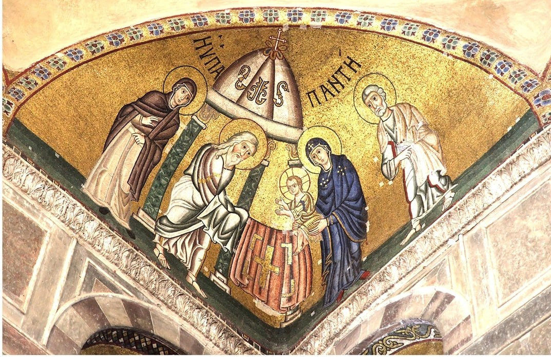 <b>Мозаичные композиции в соборном храме монастыря Осиас Лукас в Фокиде, 11 век</b>