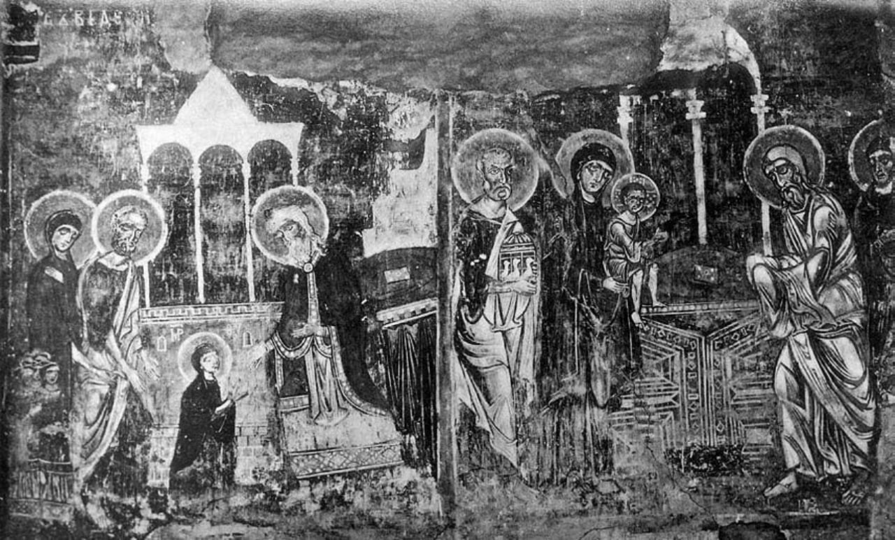 <b>Фреска в церкви Спаса на Нередице близ Новгорода, роспись 1199 г.</b>