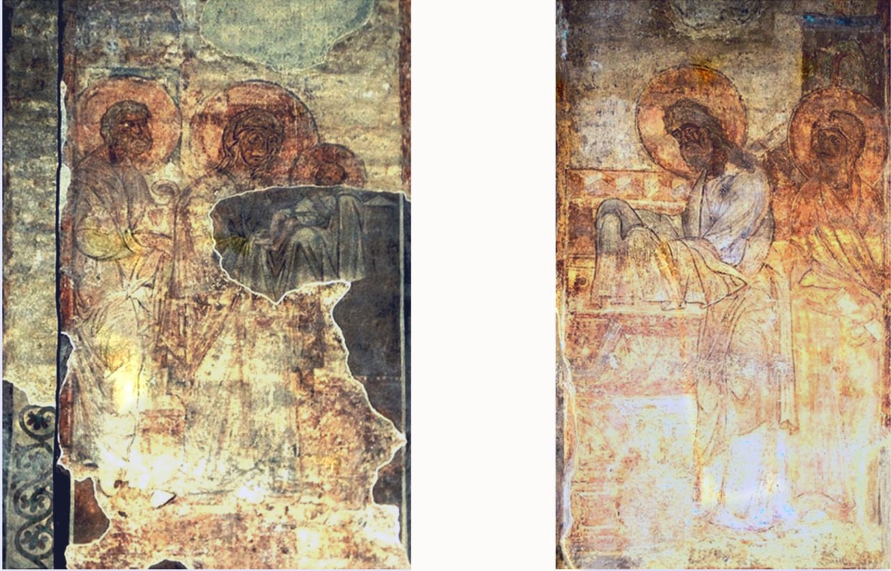 <b>«Сретение» в Кирилловой церкви в Киеве, росписи 12 в.</b>