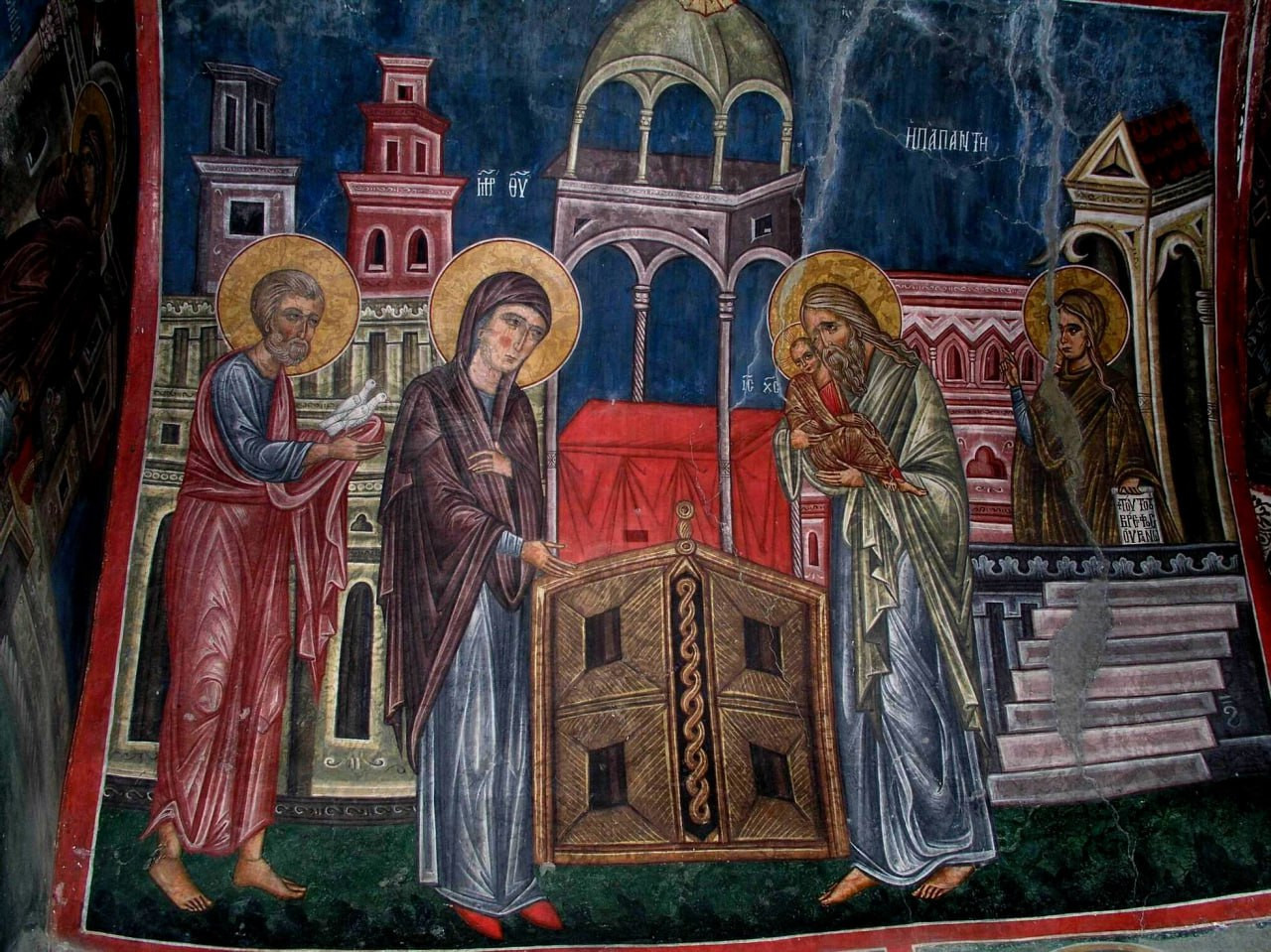 <b>Церковь св. Николая «под крышей», роспись 14 в. Какопетрия, Кипр</b>