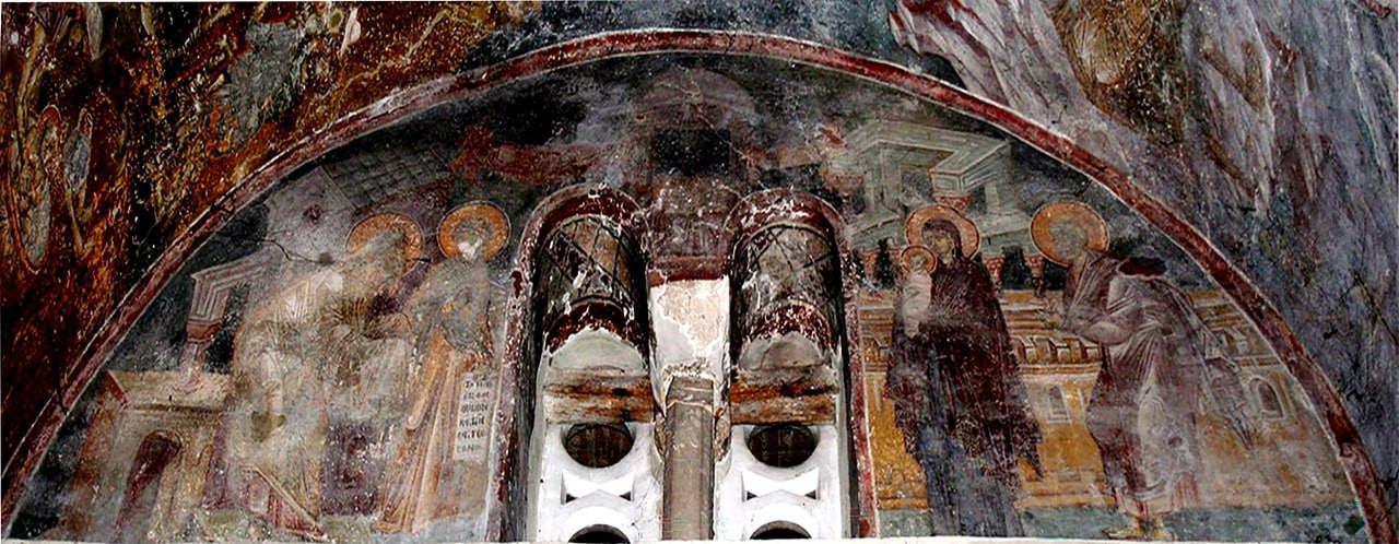 <b>Сретение в церкви св. Никиты Готфского в Чучере близ Скопье (Македония, роспись ок. 1315 г.)</b>