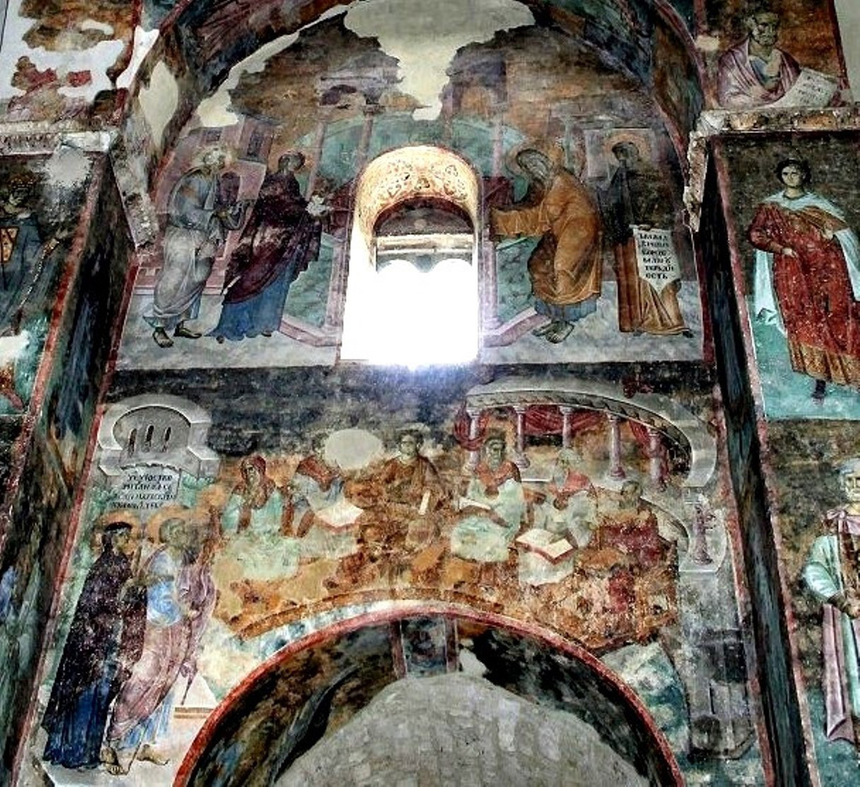 <b>Сретение в соборном храме Троицкого монастыря в Сопочанах (Сербия, роспись 1263-65 гг.)</b>