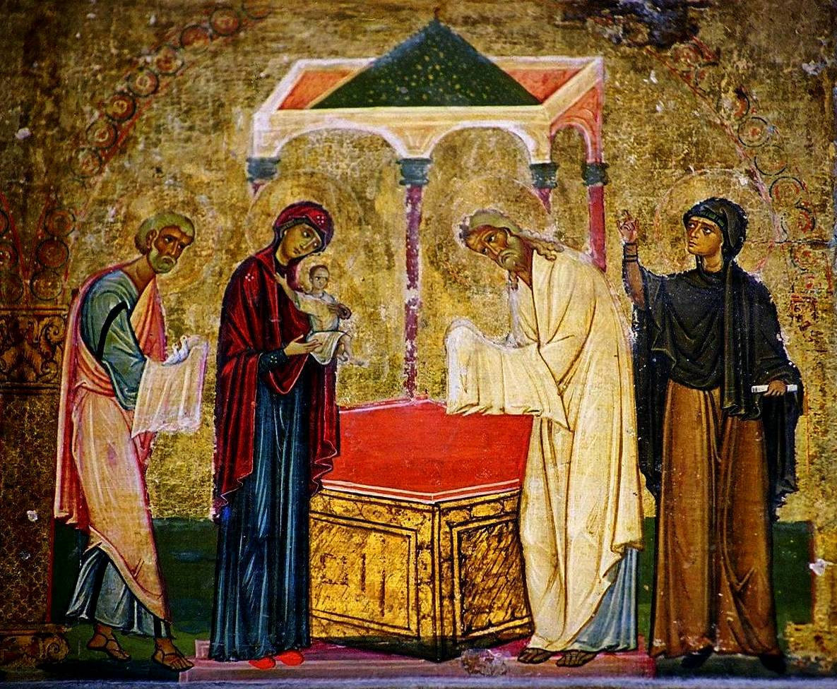 <b>Икона
в эпистили темплона 12 в. в монастыре св. Екатерины на Синае</b> 