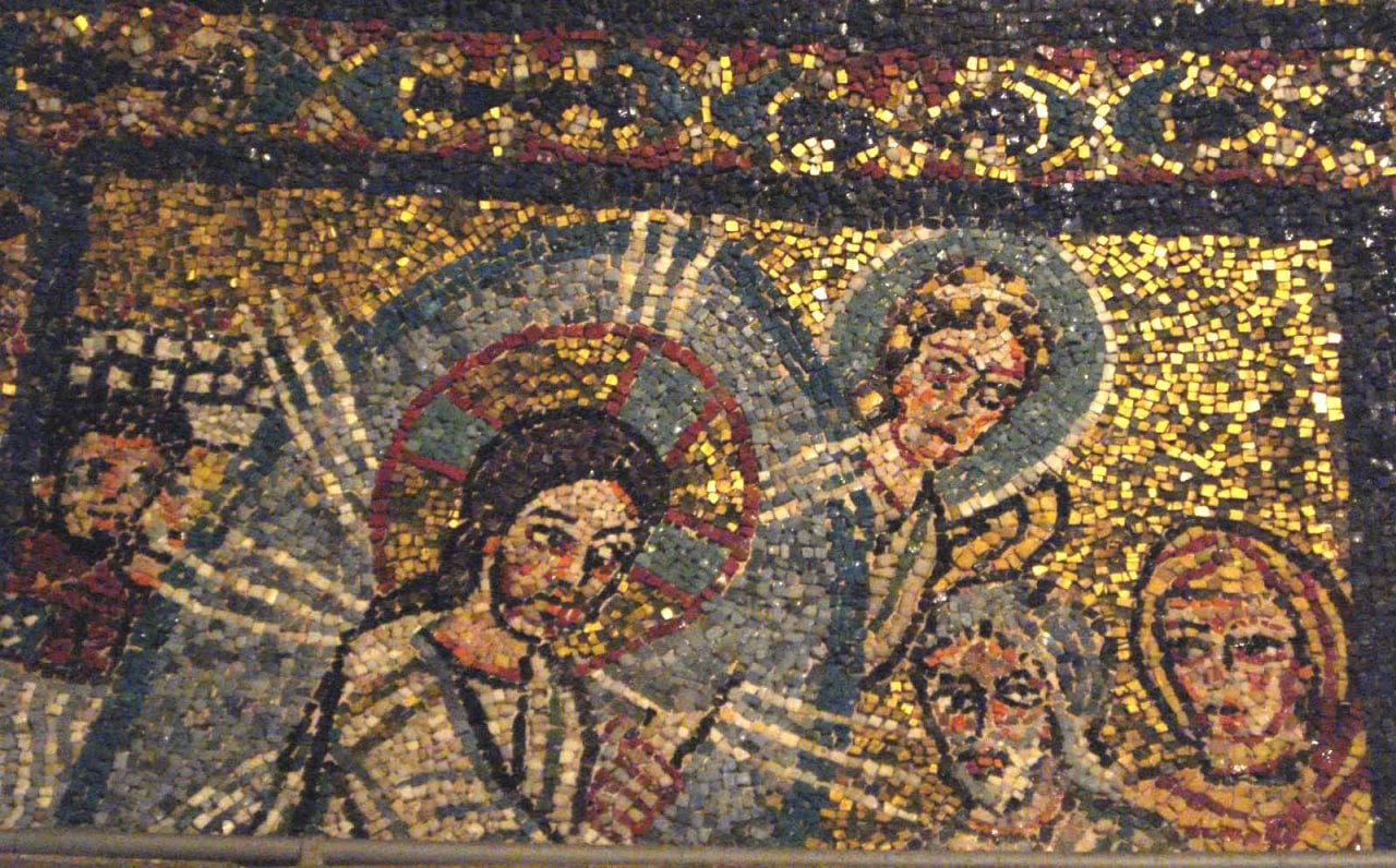 <b>Мозаичная композиция в капелле
Зенона при базилике св. Пракседы</b> <b>(Евпраксии), Рим</b>