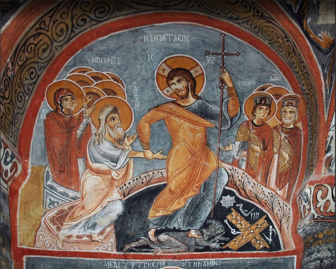 <b>Церковь</b>
<b>Каранлык: золотисто-охристый плащ
Воскресшего светится мягким сиянием</b>