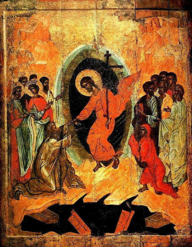 «Сошествие во ад», Новгород, 14 в.