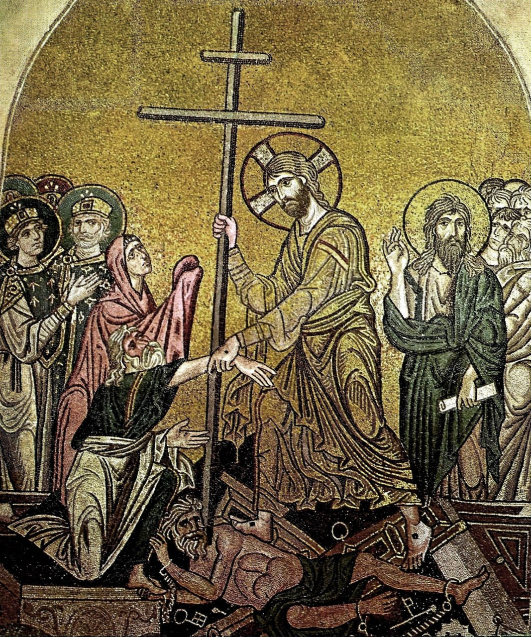 <b>Мозаика в храме Успения в монастыре Дафни близ Афин</b>