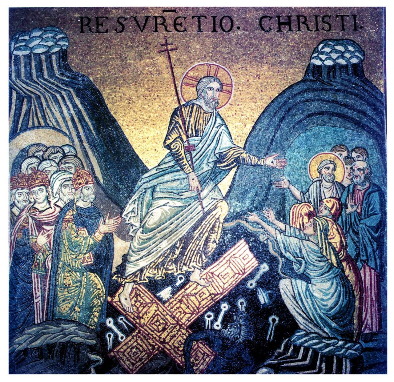 <b>Мозаика в архиепископском соборе Рождества Богородицы в Монреале близ Палермо, Сицилия </b>