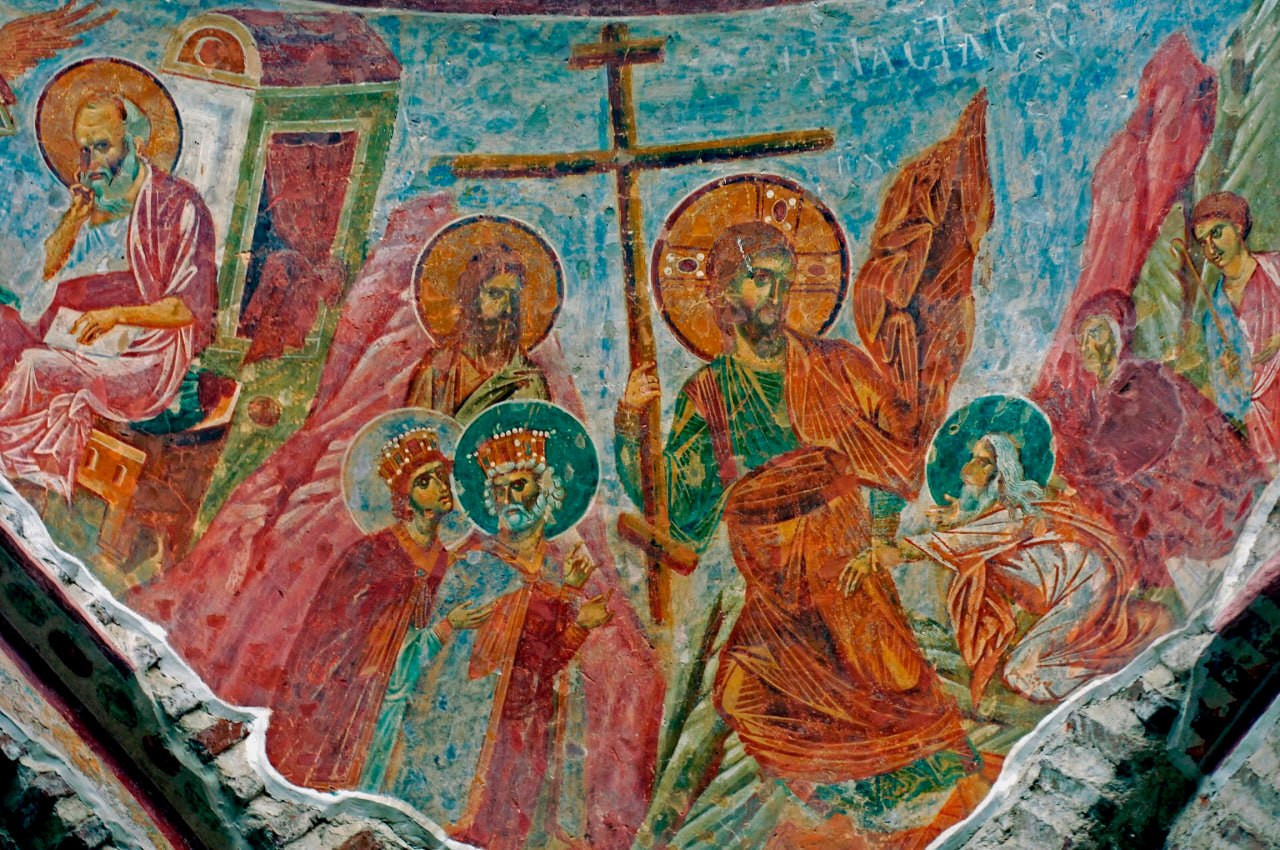 <b>Фреска
в парусе храма Св. Софии в Трапезунде</b>