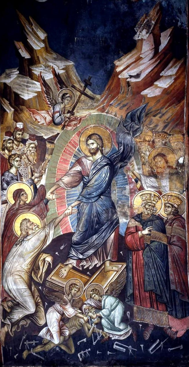 <b>Фреска 14 в. в кафоликоне Афонского монастыря Ватопед</b>