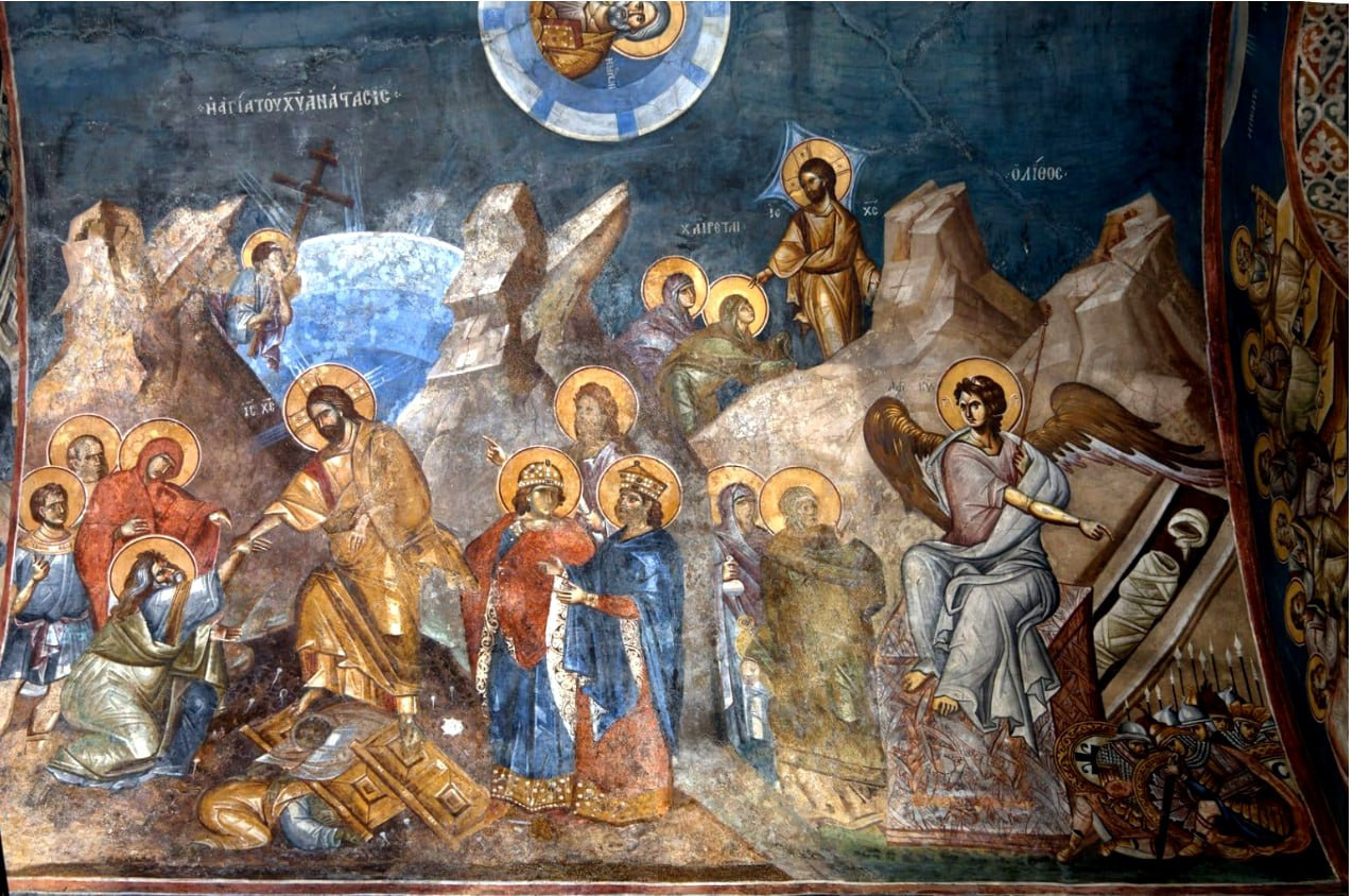 <b>«Сошествие во ад» в храме Богородицы Перивлепты в Охриде, 1295 г.</b>