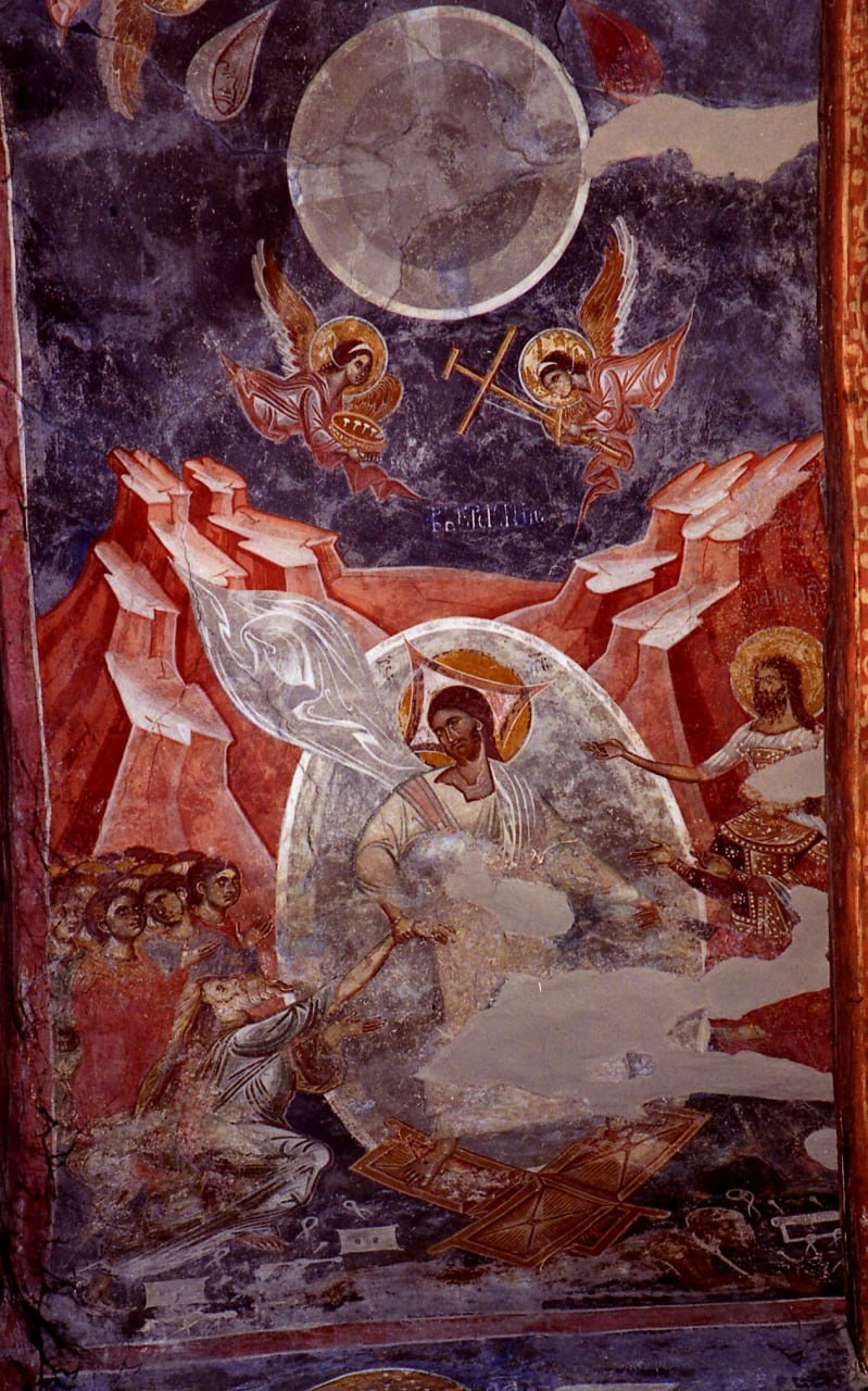 <b>Фреска храма св. Димитрия Маркова монастыря, Македония, роспись 1370 г.</b>