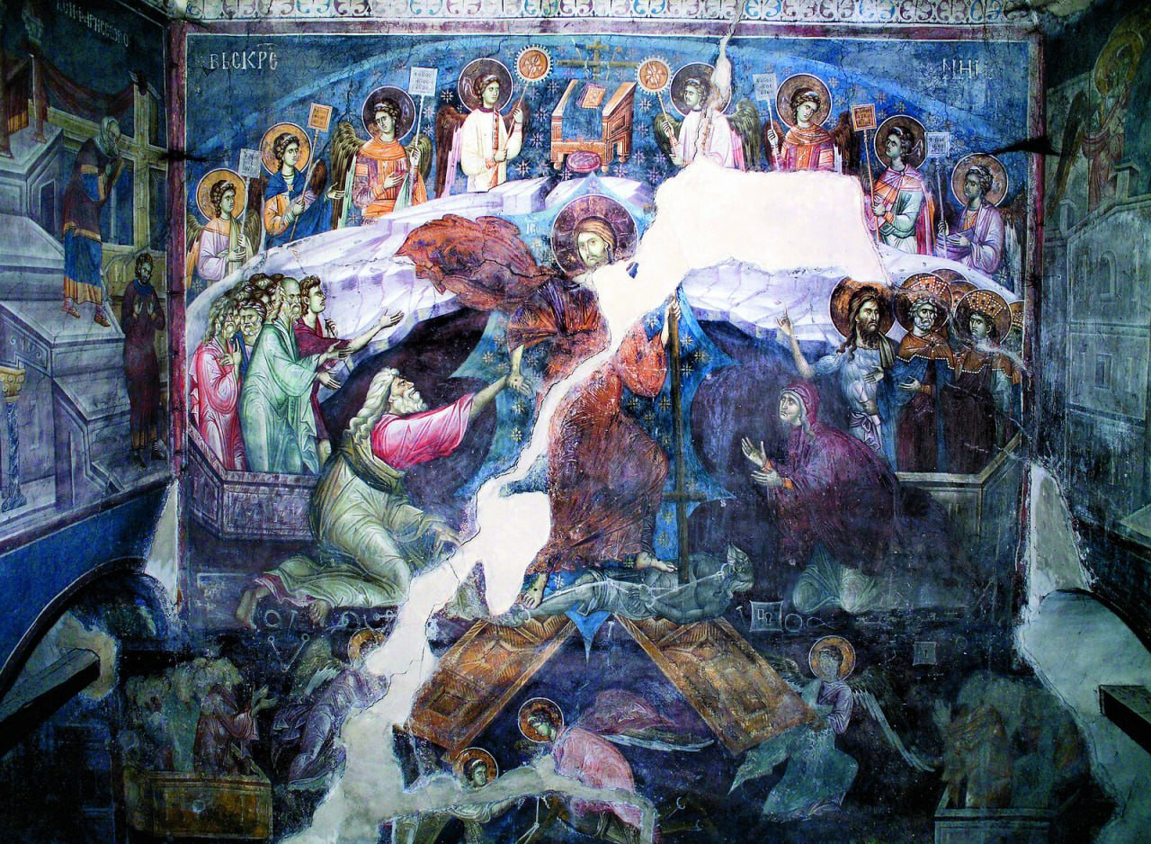 <b>Успенский
собор в Грачанице, Сербия, Косово, 1325 г., последняя крупная работа Михаила
Астрапы на Сербской земле</b>