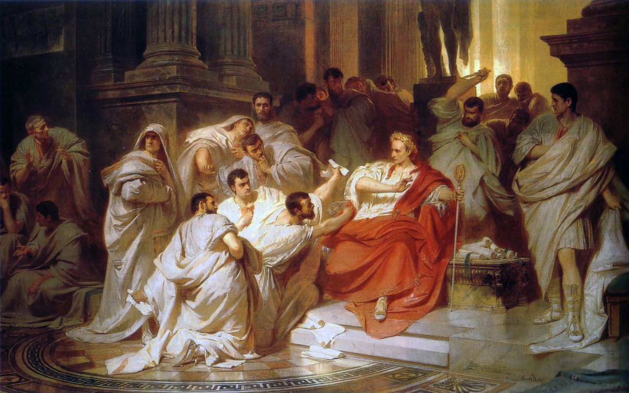 <b>Карл Теодор фон Пилоти. «Убийство Цезаря», 1865 год.</b>